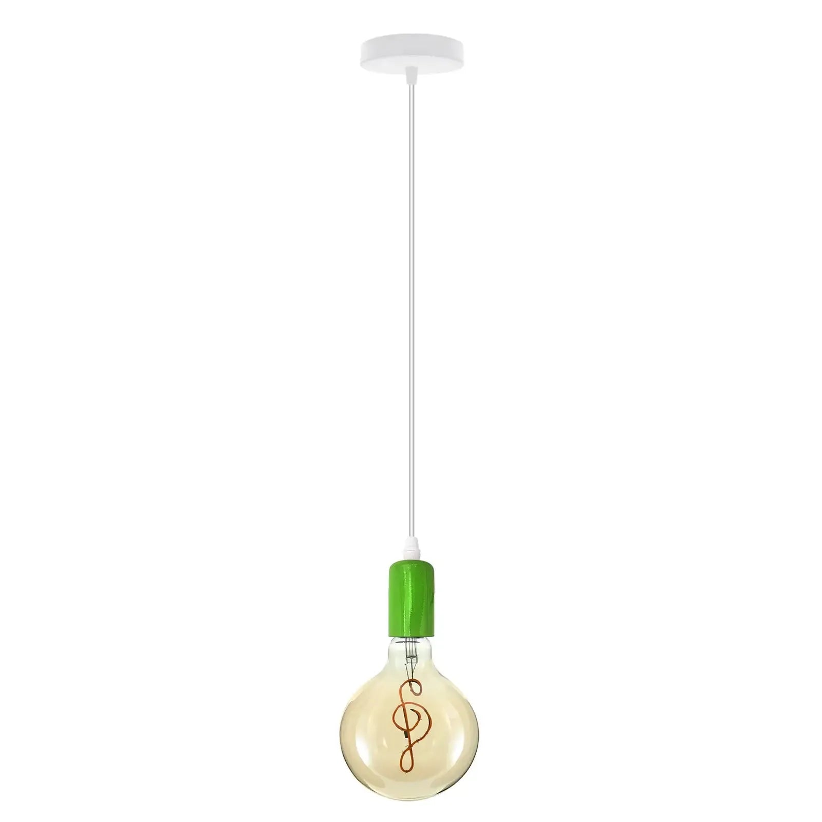 Industrial E27 Colourful Suspended Pendant Light Fitting Home Kit