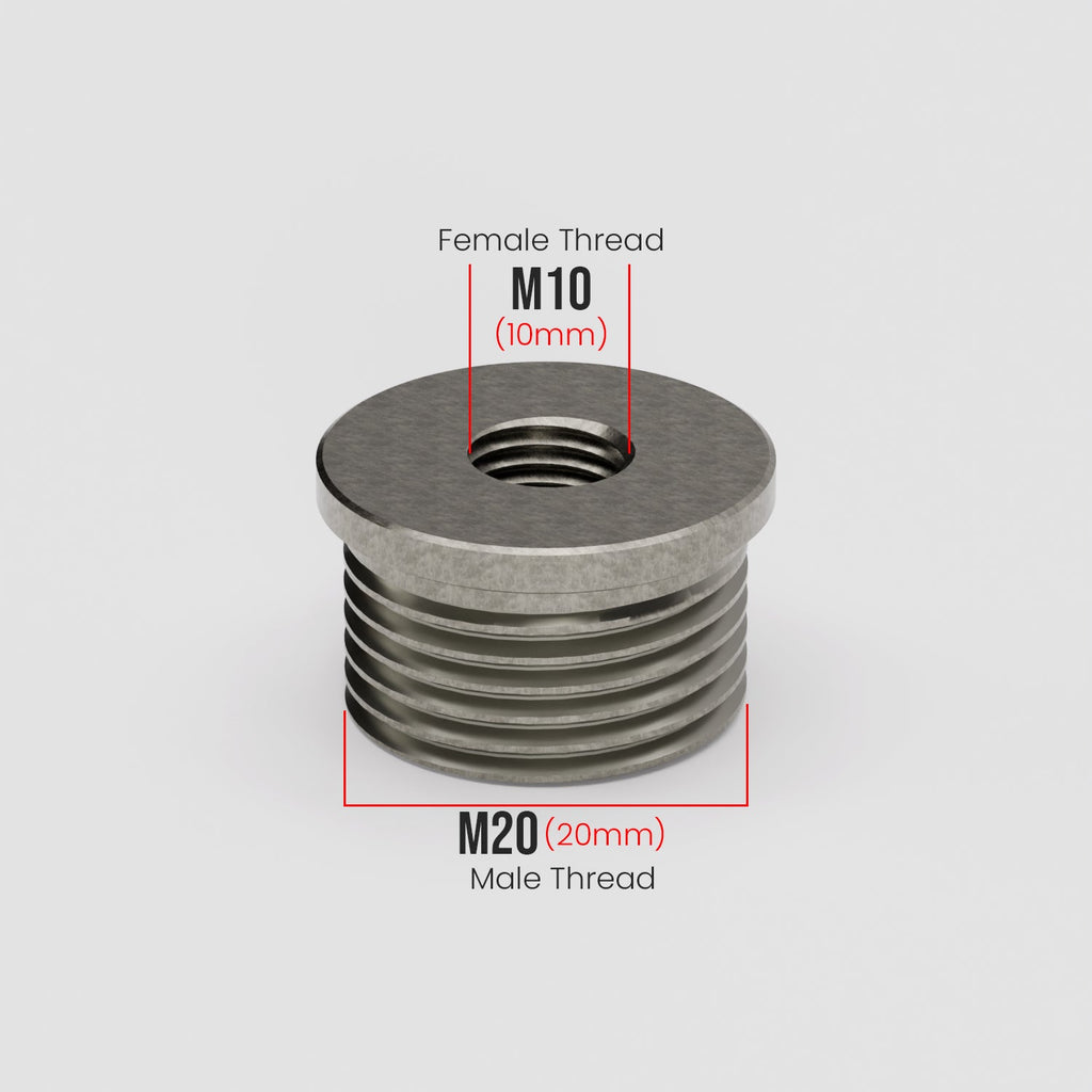 M20 Male to M10 Female Conduit Pipe Thread Bush Reducing Connector Fitting
