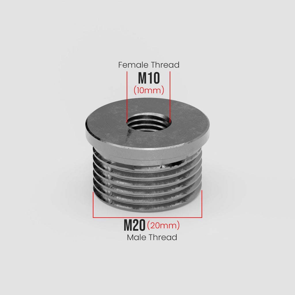 M20 Male to M10 Female Conduit Pipe Thread Bush Reducing Connector Fitting