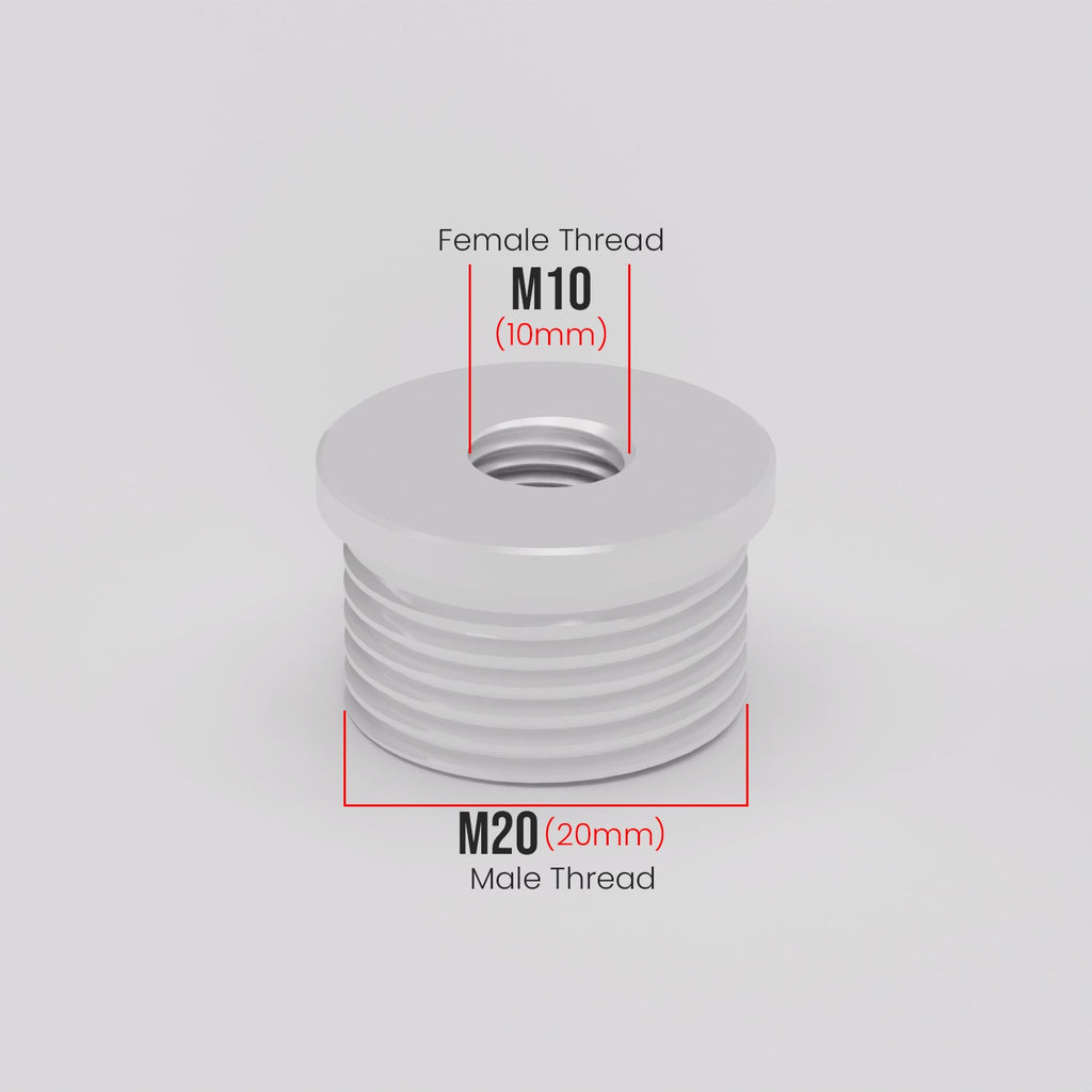 M20 Male to M10 Female Conduit Pipe Thread Bush Reducing Connector Fitting