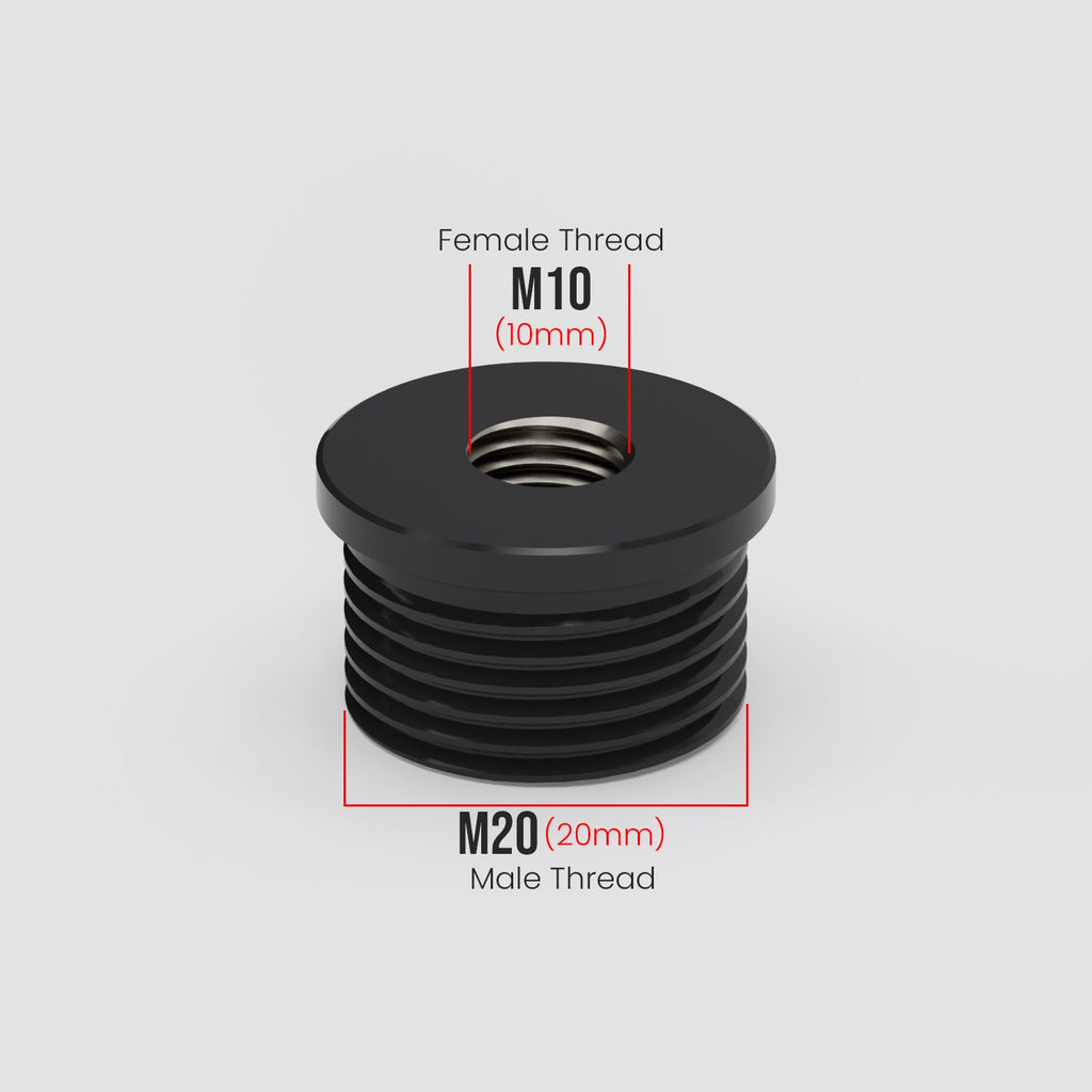 M20 Male to M10 Female Conduit Pipe Thread Bush Reducing Connector Fitting