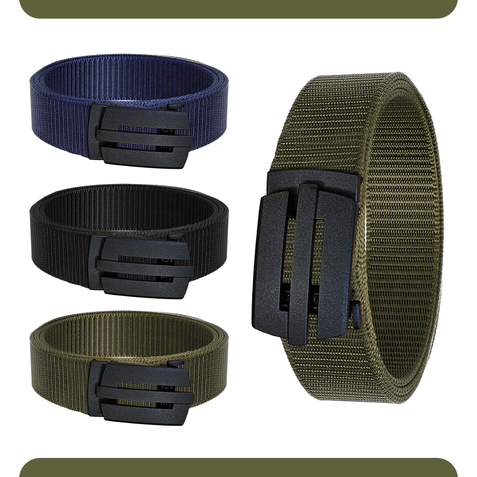 Durable Tactical Military Webbing Nylon Quick Release Belt for Unisex
