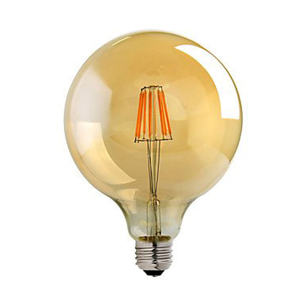 3-Pack G125 E27 8W Dimmable Vintage LED Amber Globe Bulb