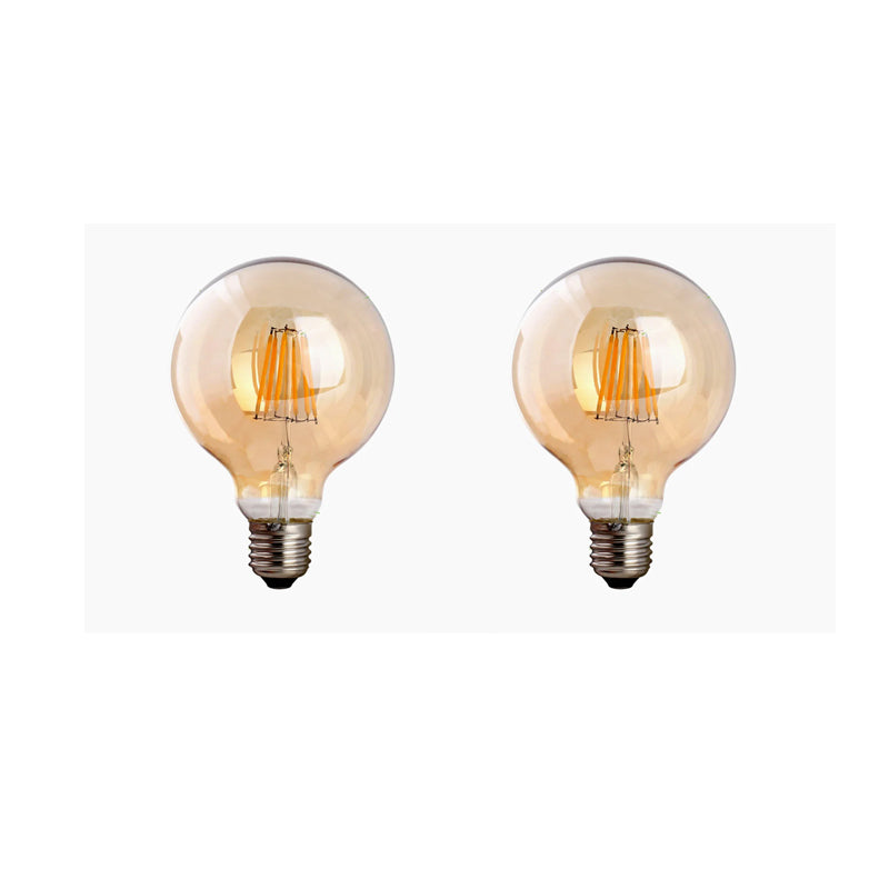 Vintage Dimmable LED Globe Light Bulb E27 Base Warm Amber Filament Style
