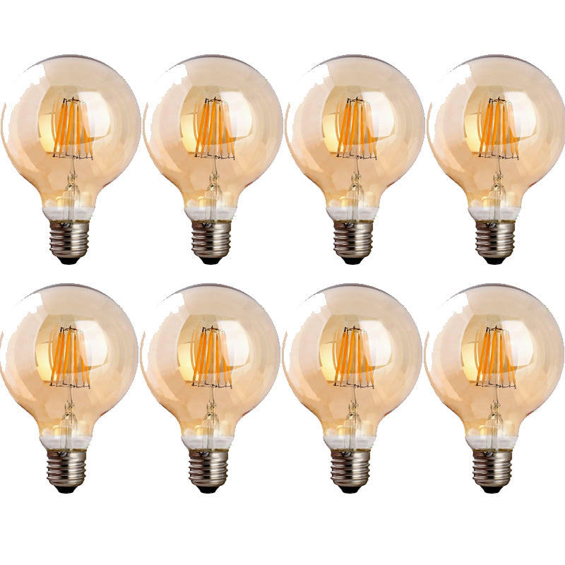 Vintage Dimmable LED Globe Light Bulb E27 Base Warm Amber Filament Style