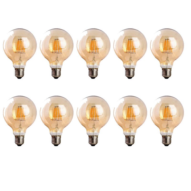 Vintage Dimmable LED Globe Light Bulb E27 Base Warm Amber Filament Style