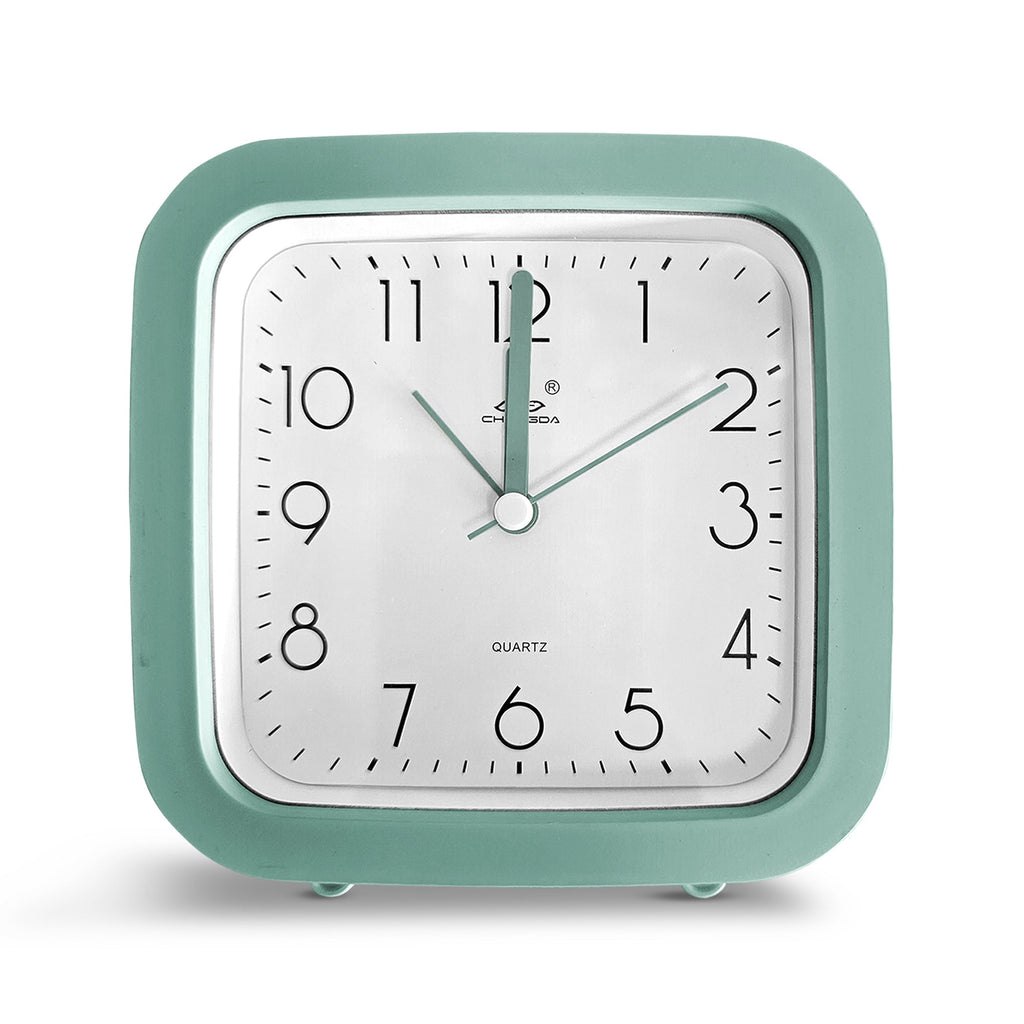 Cute Small Analog Alarm Clock for Kids & Students - Bedside Ticking Design