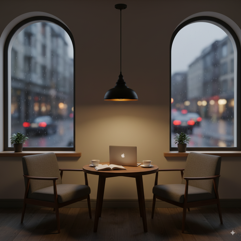 Vintage Metal Black Ceiling Hanging E27 95cm Adjustable Pendant Light ~6279