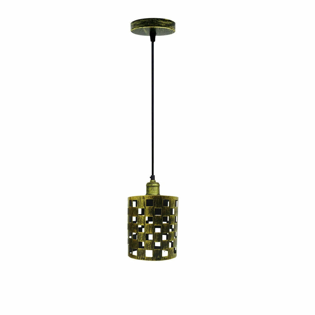 Elegant Antique Brass Metal Pendant Light Shade for Kitchen Island