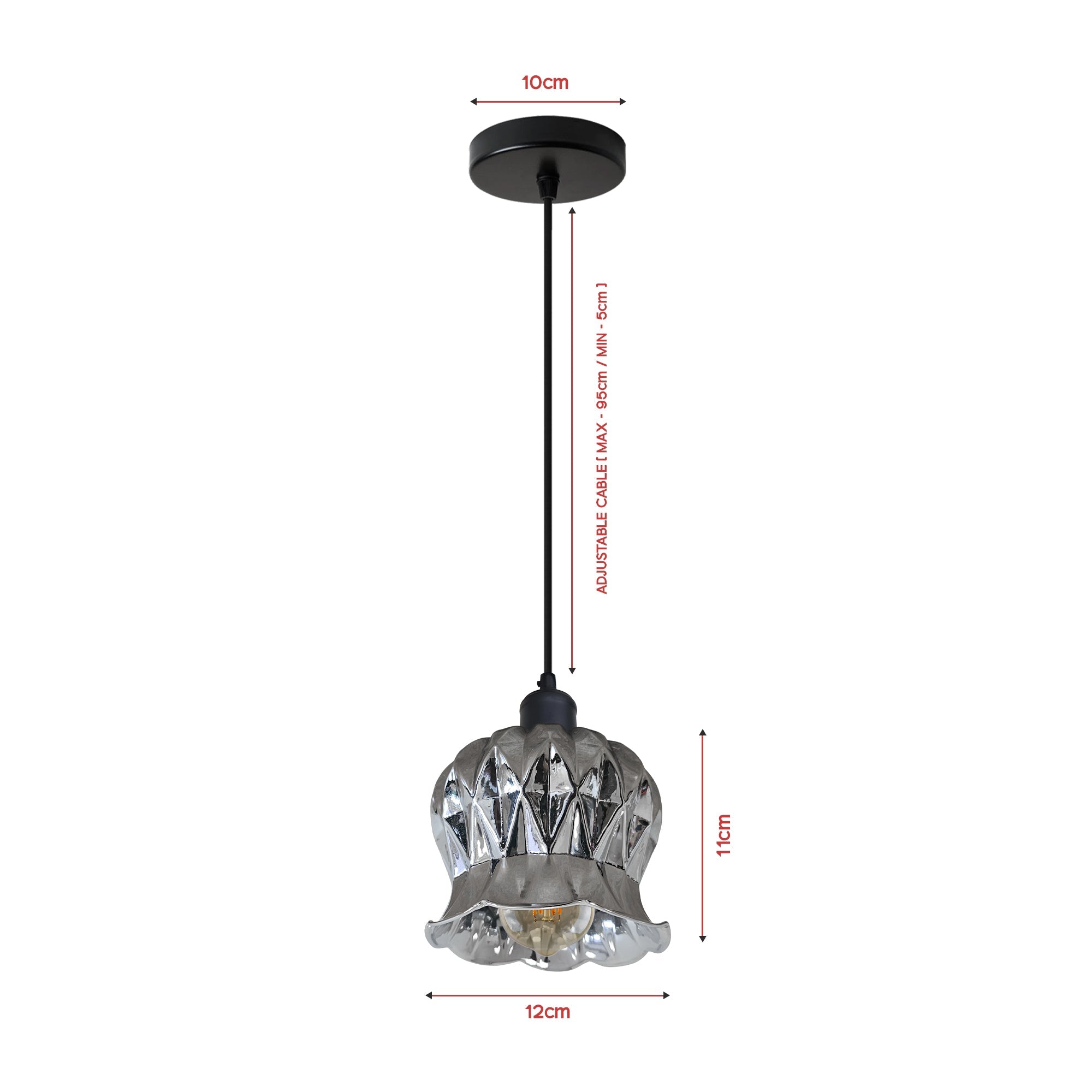 Industrial Glass Pendant  Lighting Fixtures ~6316