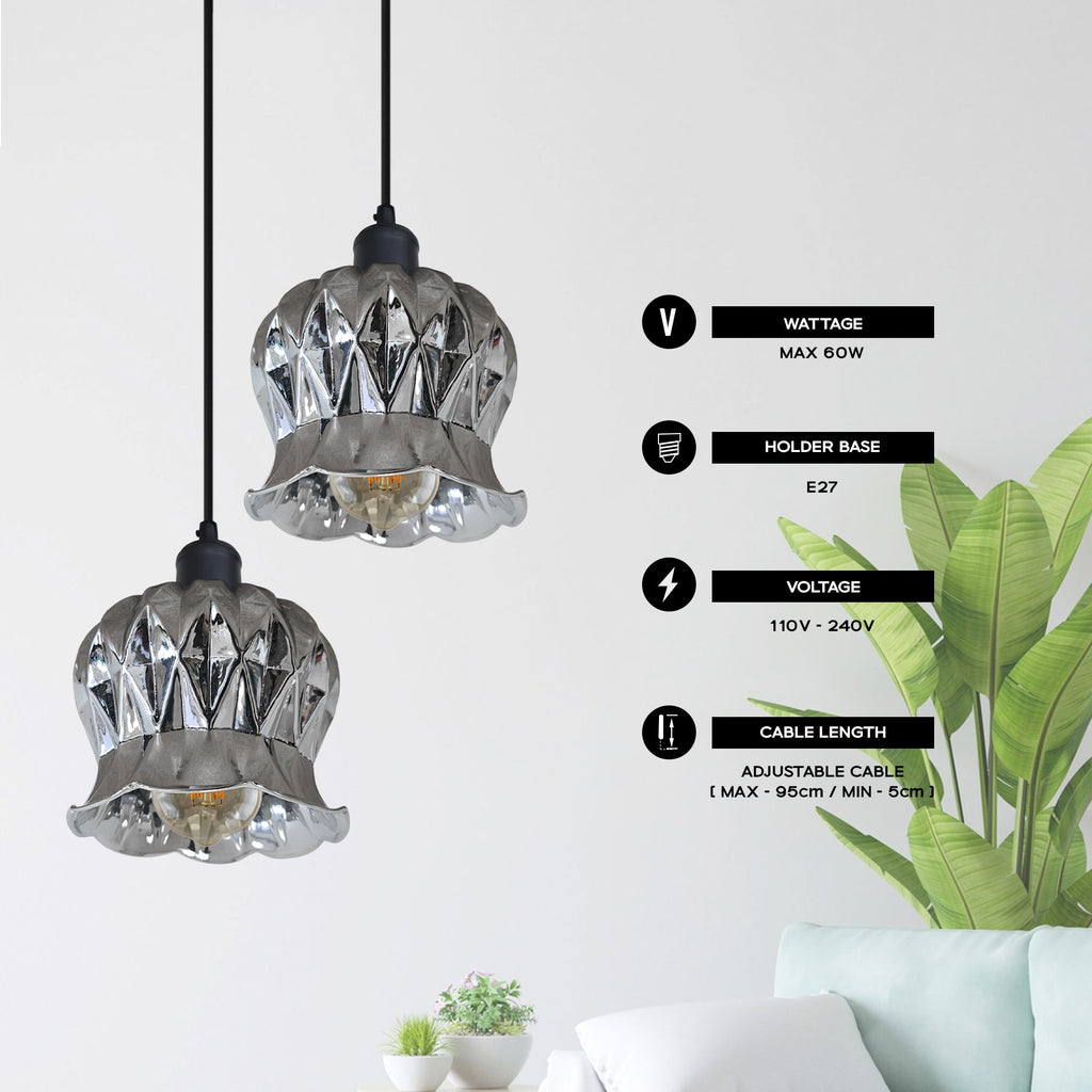 Industrial Glass Pendant  Lighting Fixtures ~6316