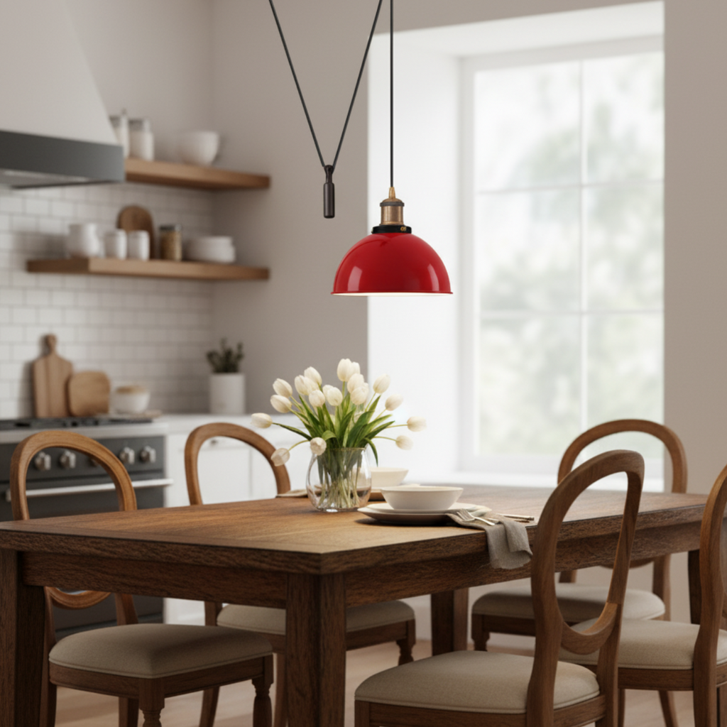 Rise and Fall Pendant Light pulley E27 ~6284