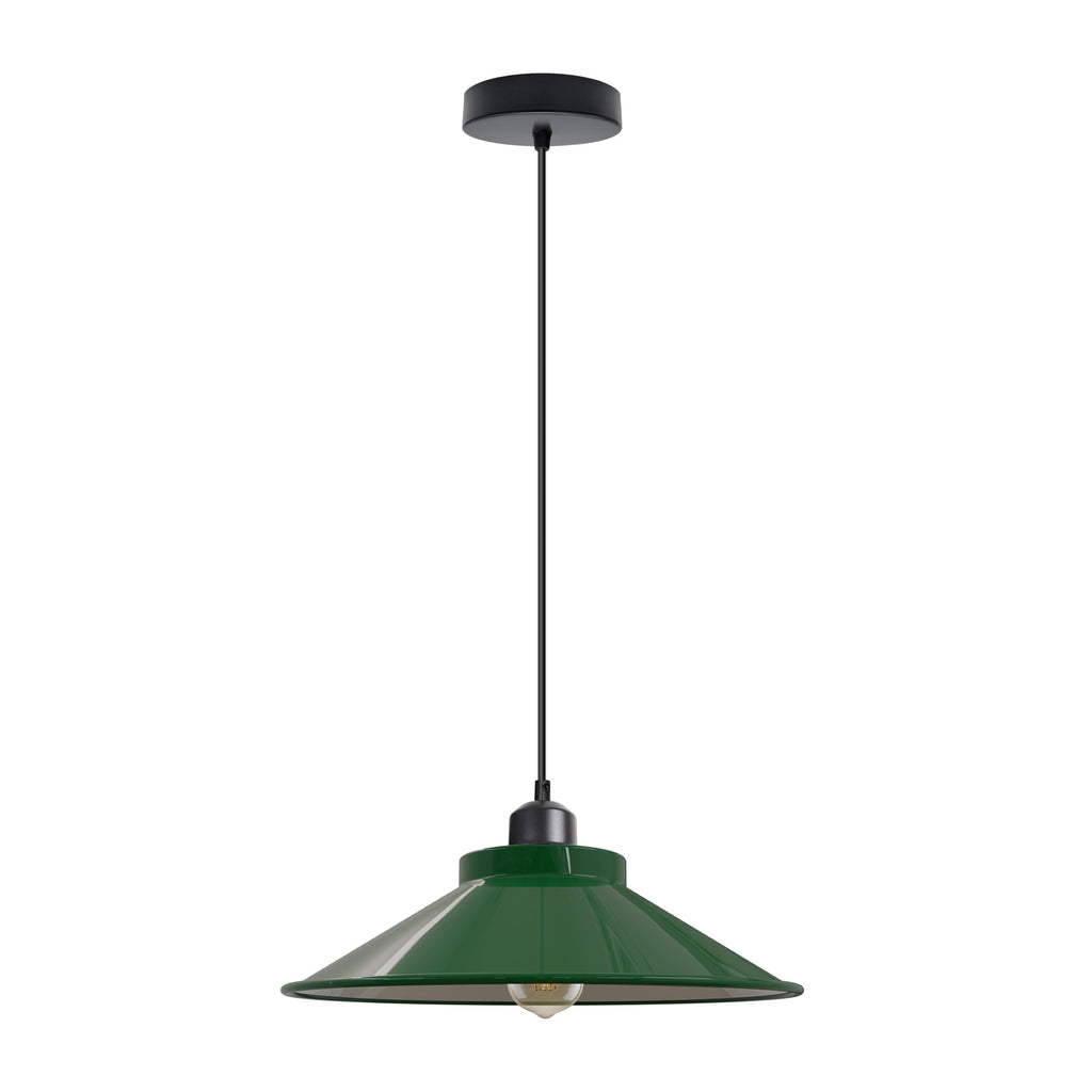 Adjustable Vintage Metal Single Head Hanging Pendant Light with E27 Socket