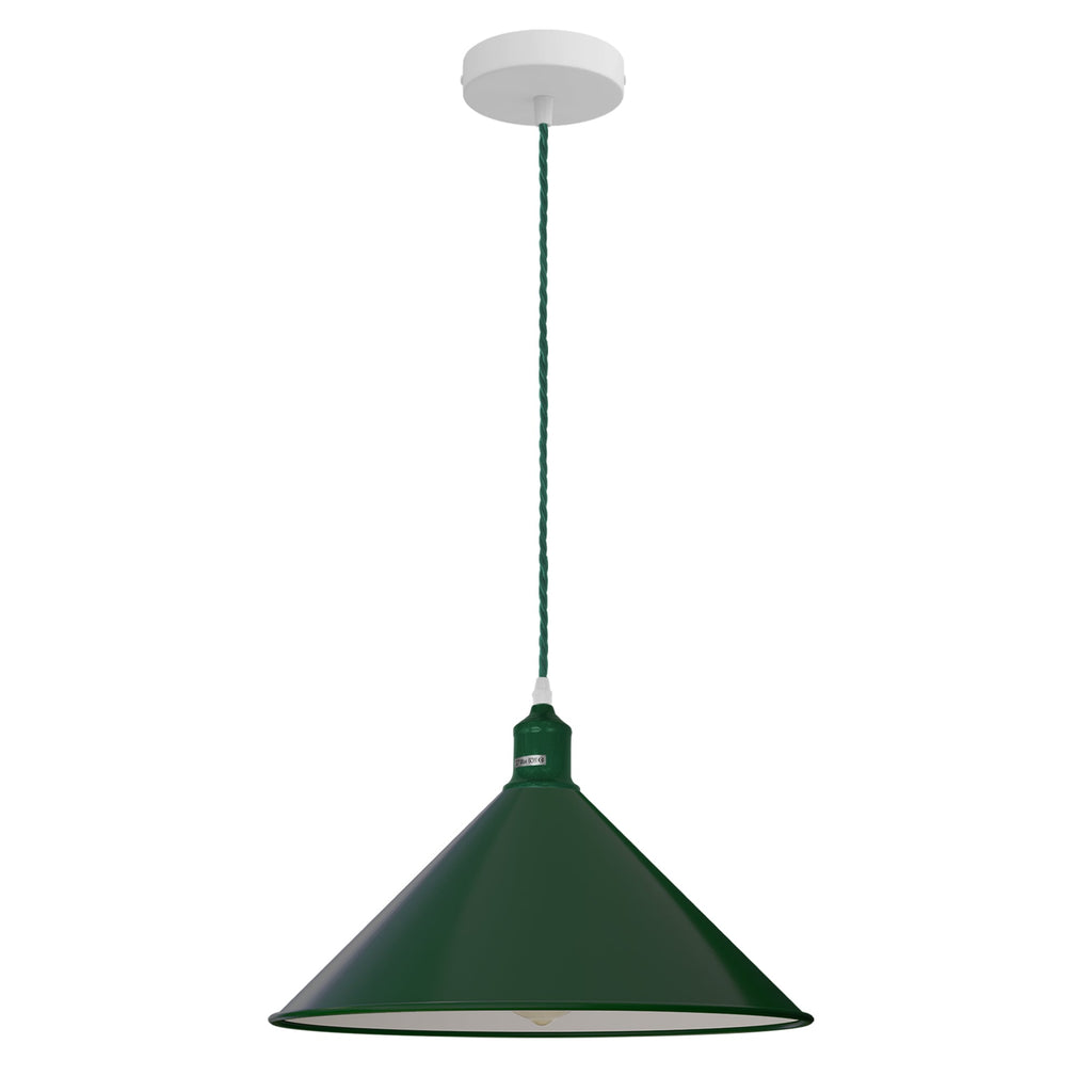 Adjustable Single Head Metal Shade Industrial Pendant Light, Vintage Style Hanging Lamp
