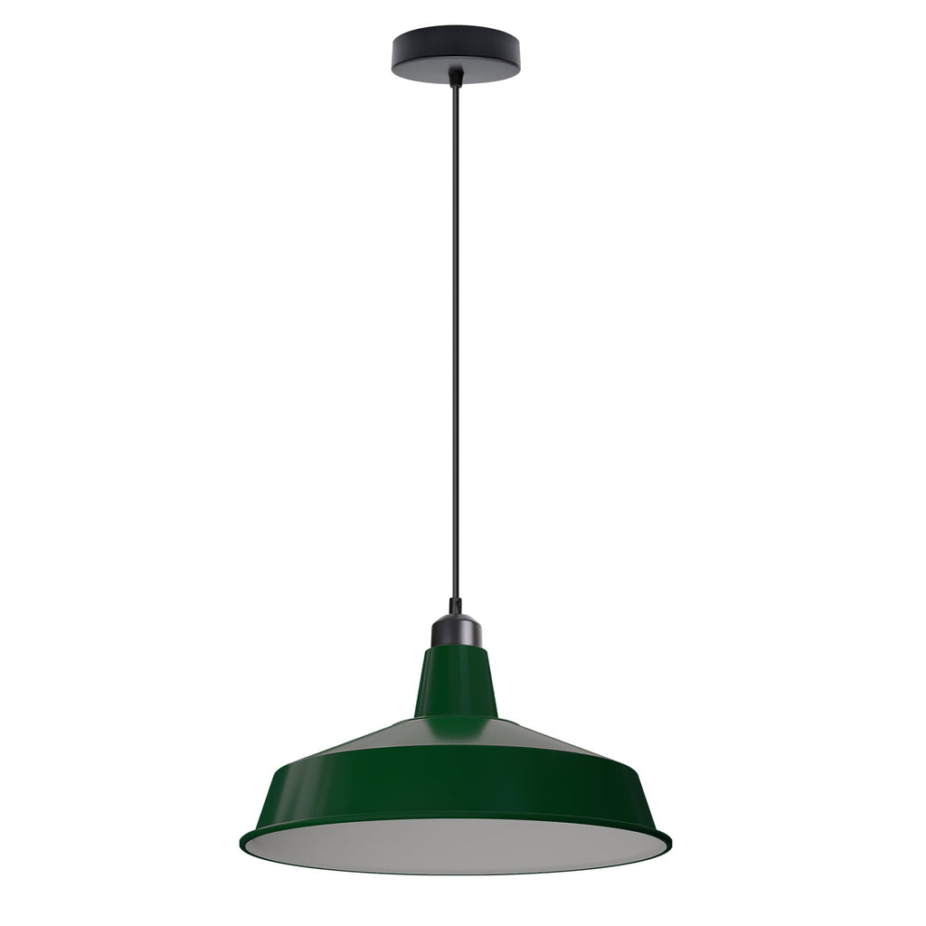 Vintage Industrial Metal Pluto Shade E27 Ceiling Pendant Light