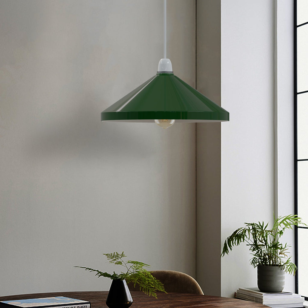 Retro Industrial Metal Cone Lampshade, Easy Fit for Stylish Home Lighting