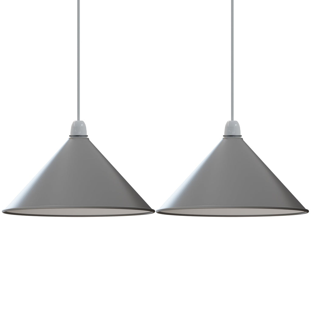 Vintage Industrial Metal Cone Lampshade for Easy Fit Ceiling Pendant Lighting