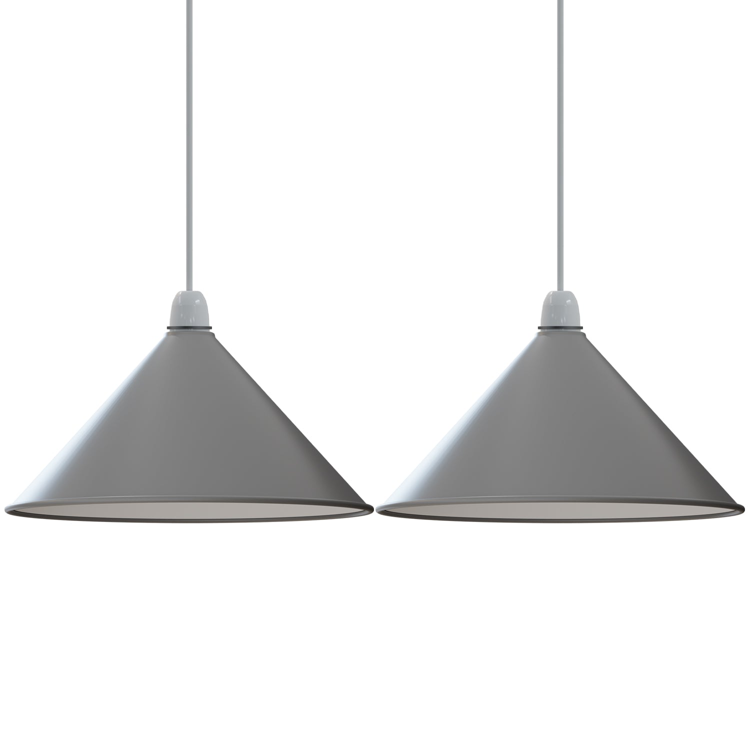 Vintage Industrial Metal Cone Lampshade for Easy Fit Ceiling Pendant Lighting
