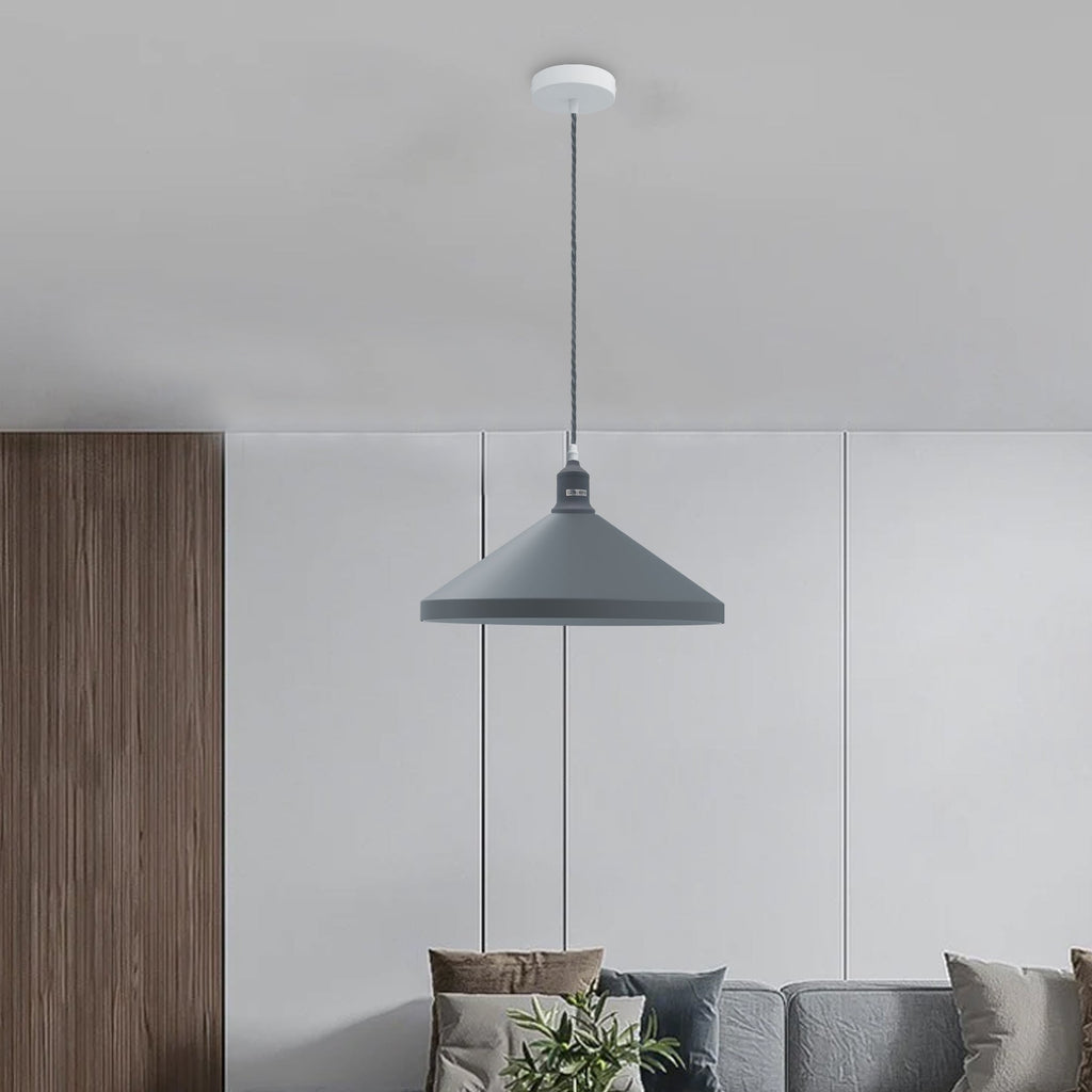 Modern Minimalist Cone Pendant Ceiling Light Fixture for Dining Room Decor