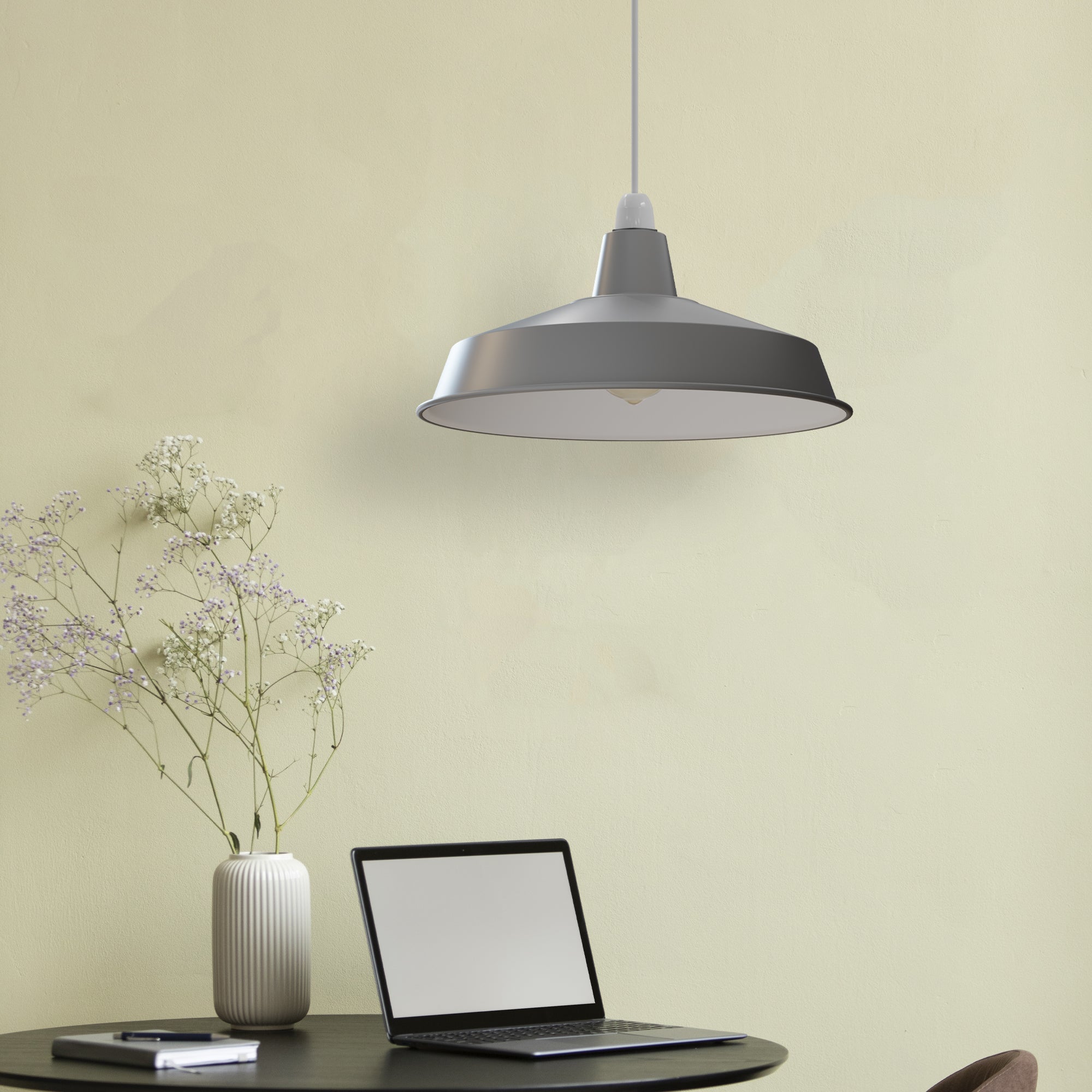 Retro Metal Pluto Ceiling Pendant Light Fitting Easy Fit Lampshade
