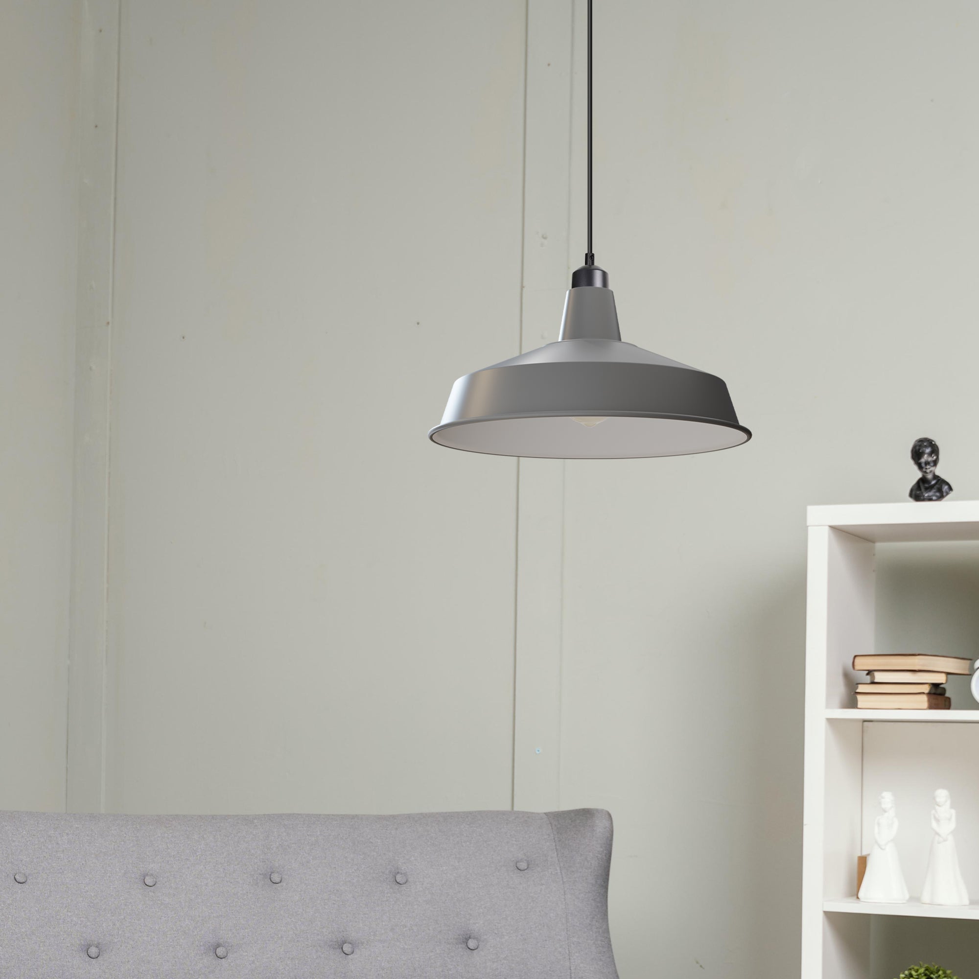 Vintage Industrial Metal Pluto Shade Pendant Light Modern Ceiling Fixture E27 Compatible Bulb