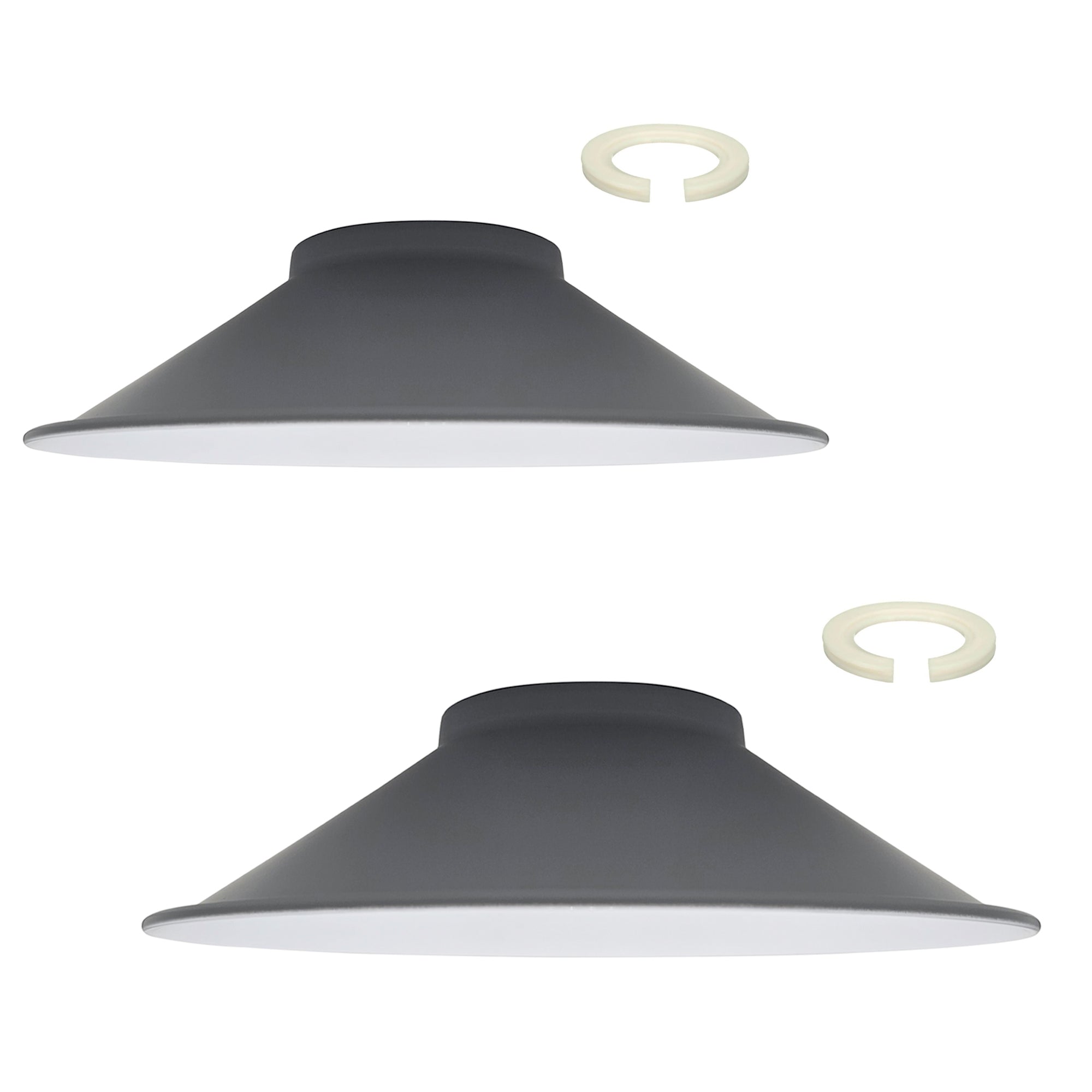 Easy Fit Retro Industrial Metal Cone Lamp Shade for Modern Interiors