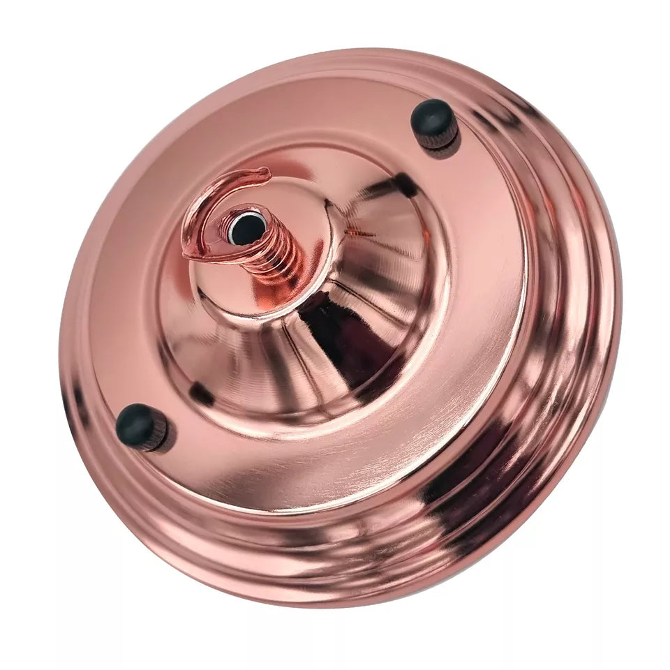 140mm Decorative Metal Ceiling Rose Plate with Hook for Chandelier Lights