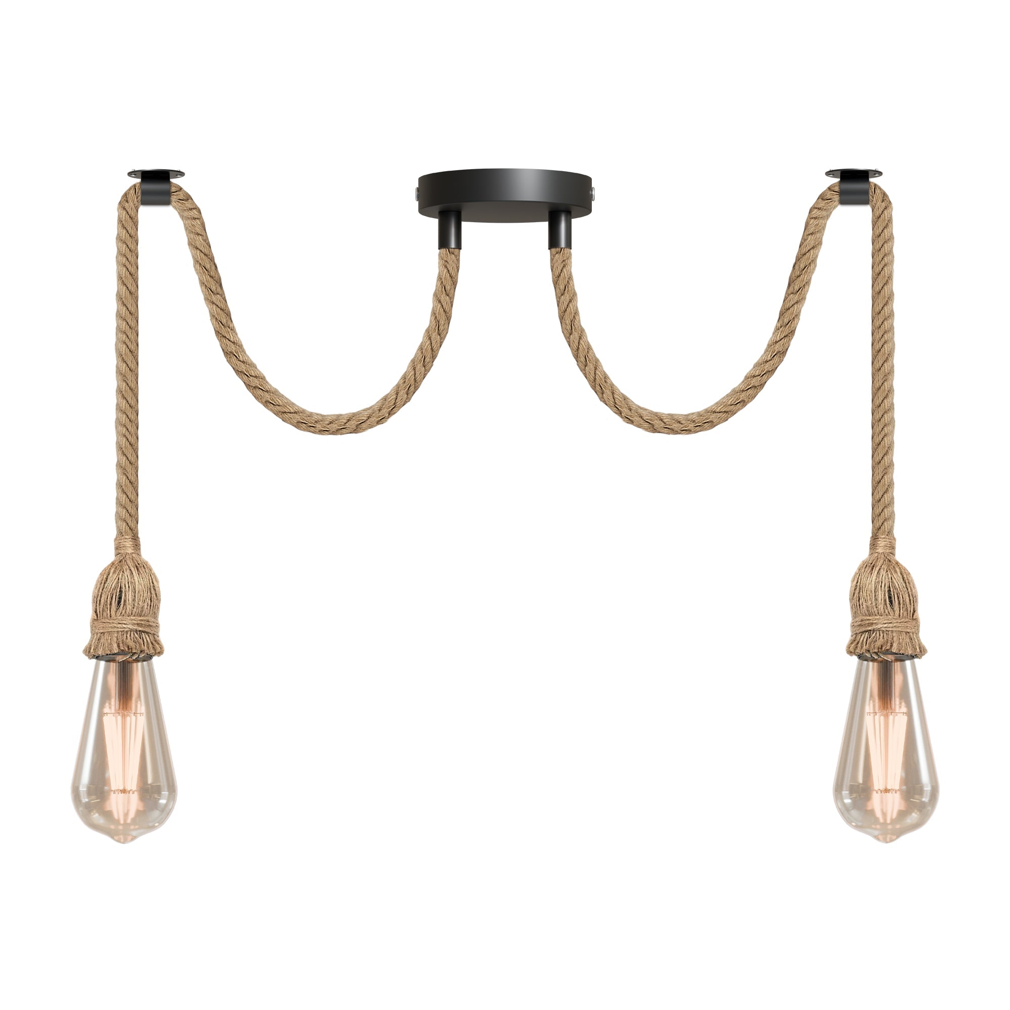 Retro Hemp Pendant Light  E27 Ceiling Hanging Pendant Light~6130