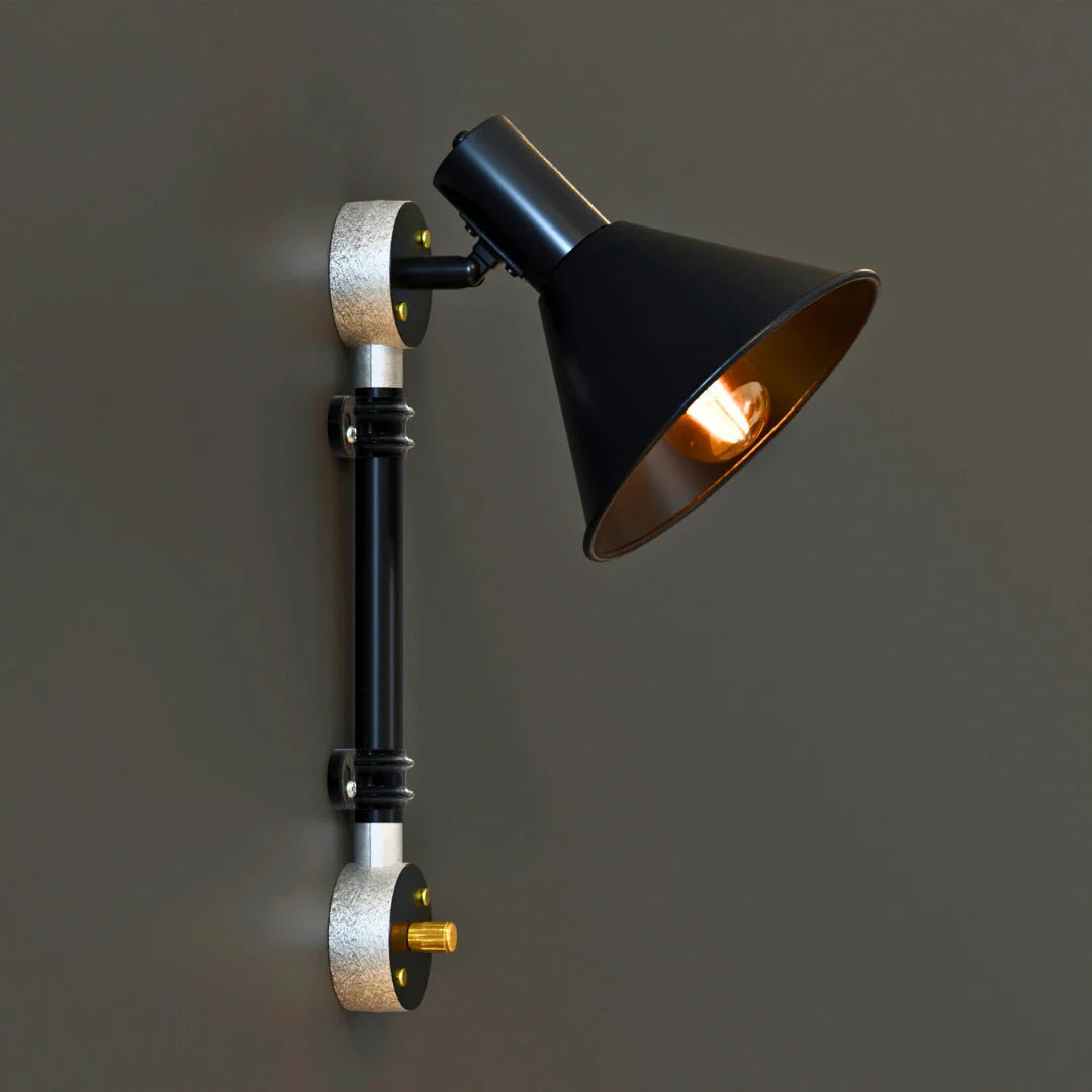 Industrial 20mm Conduit Pipe Angled Wall Lamp Light Fixture