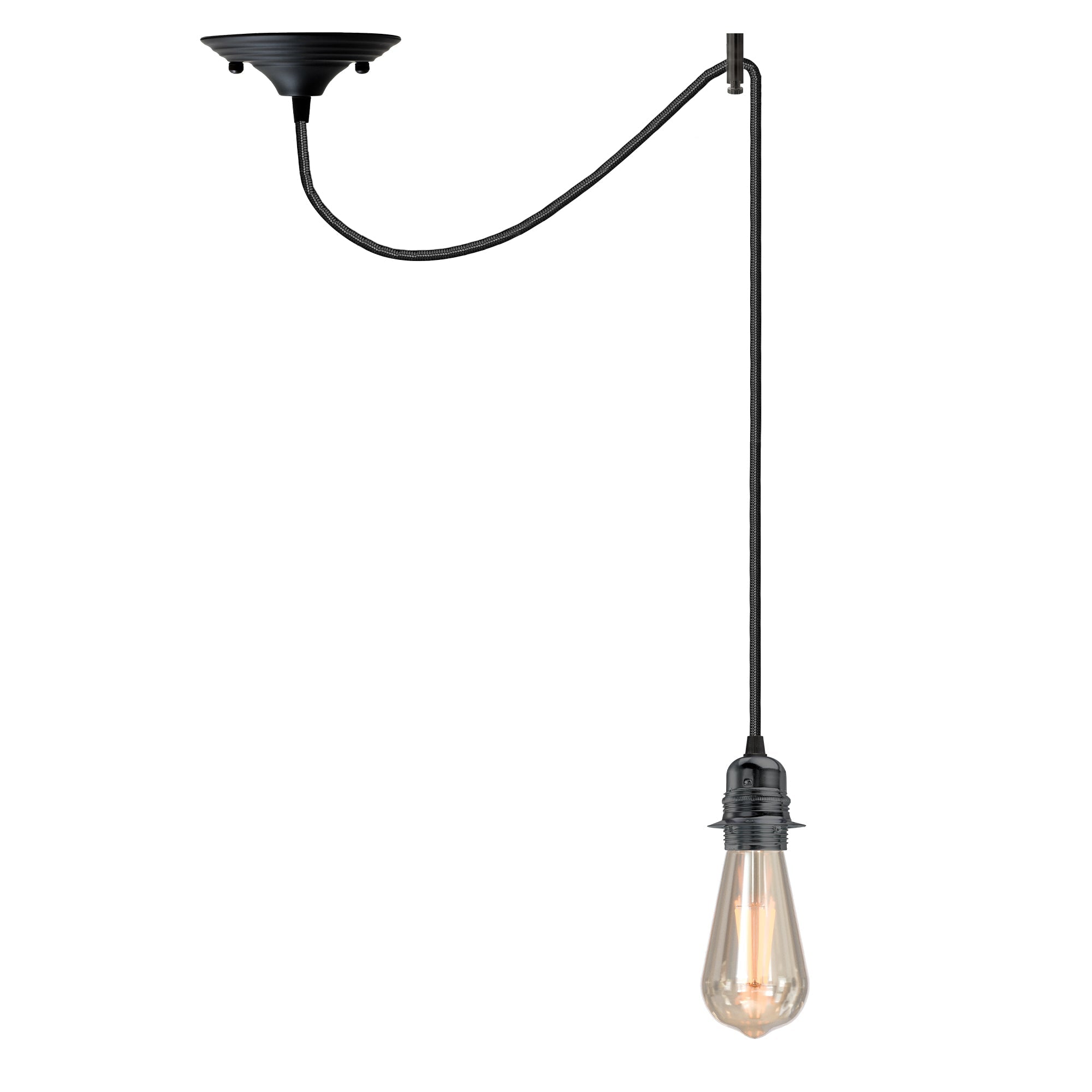 Industrial Hemp Rope E27 Modern Ceiling Pendant Light Fixture Vintage Style