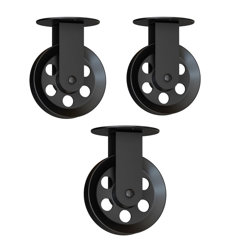 Adjustable Industrial Black Metal Pendant Light Pulley System for Cable Management