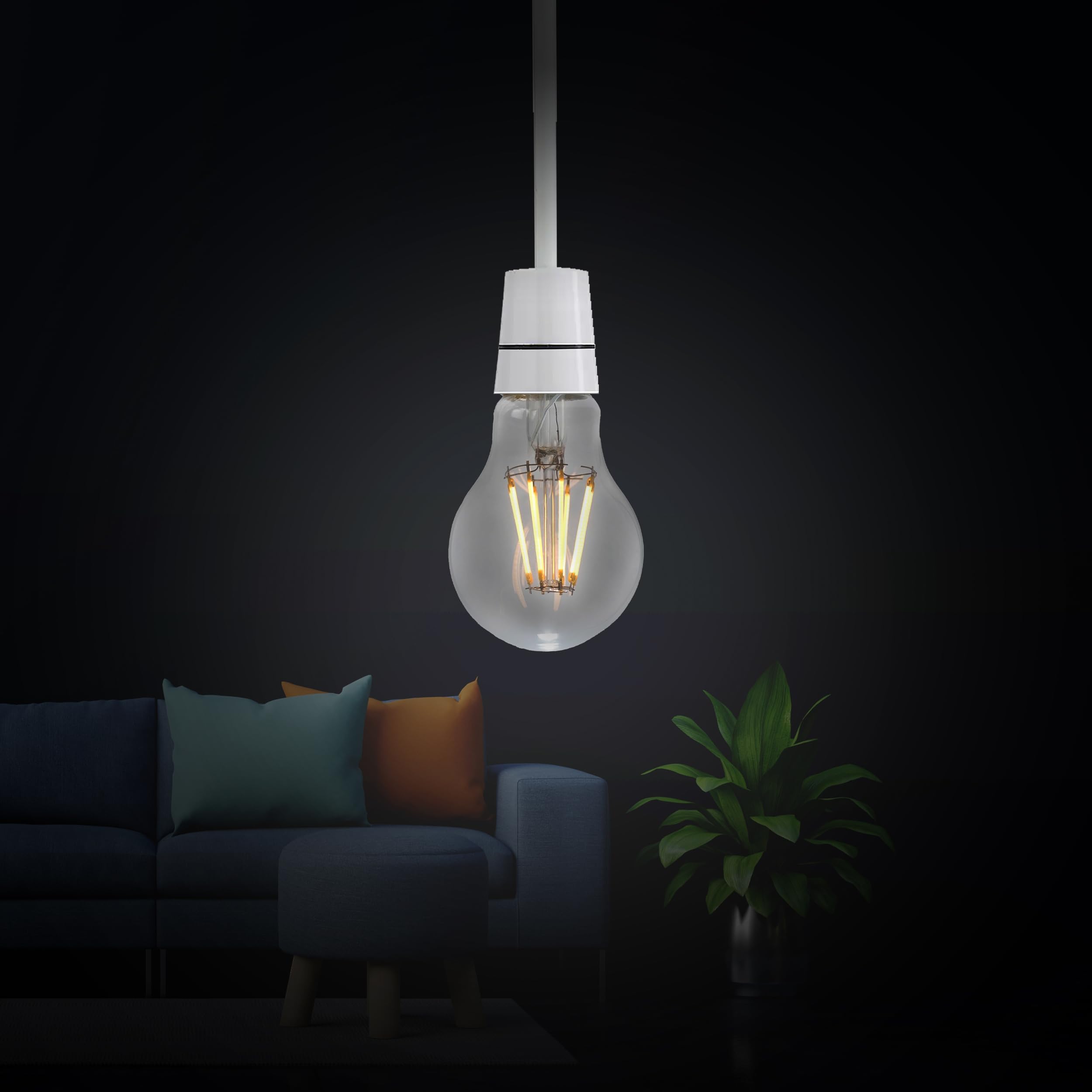 3 x Antique Style Edison Vintage LED Light Bulbs Industrial Retro Lamps B22 A60~6220