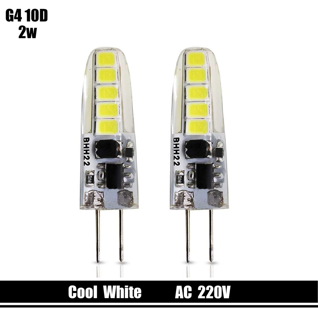G4 LED Bulb 2W Cool White 6500K Non-Dimmable Energy-Saving Light for Home