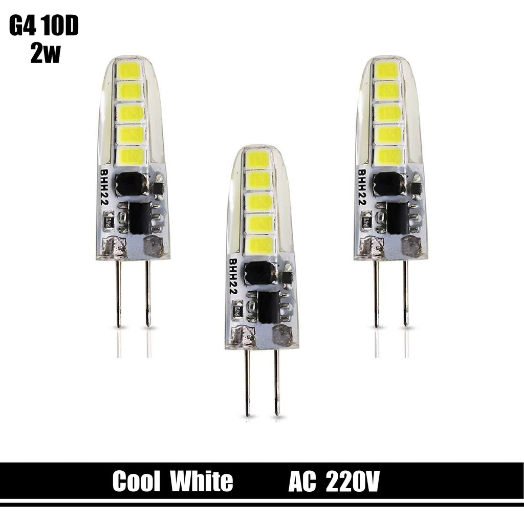 G4 LED Bulb 2W Cool White 6500K Non-Dimmable Energy-Saving Light for Home