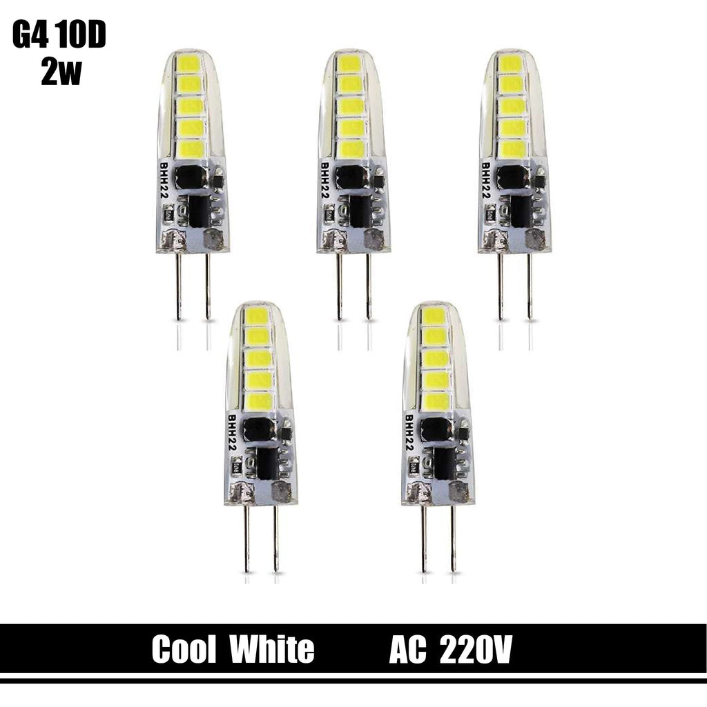 G4 LED Bulb 2W Cool White 6500K Non-Dimmable Energy-Saving Light for Home