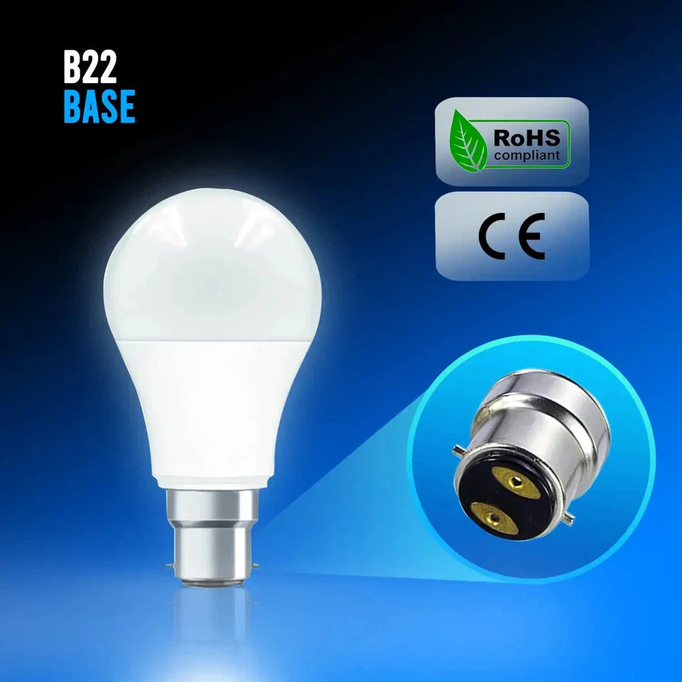 Energy-Efficient 5W LED GLS B22 Cool White Light Bulbs, Long-Lasting Illumination