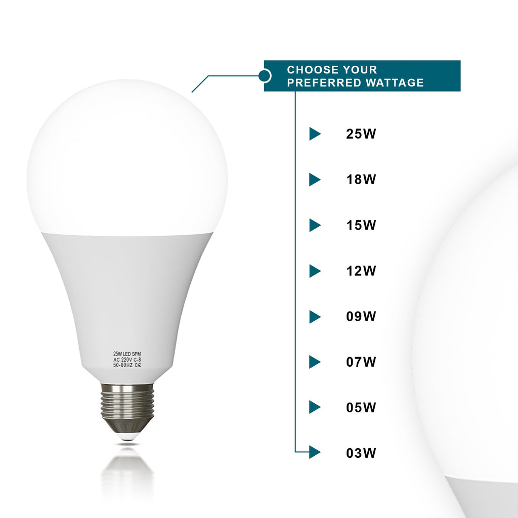 A60 GLS Cool White 7W B22  6400K Non-Dimmable LED Bulb ~6293