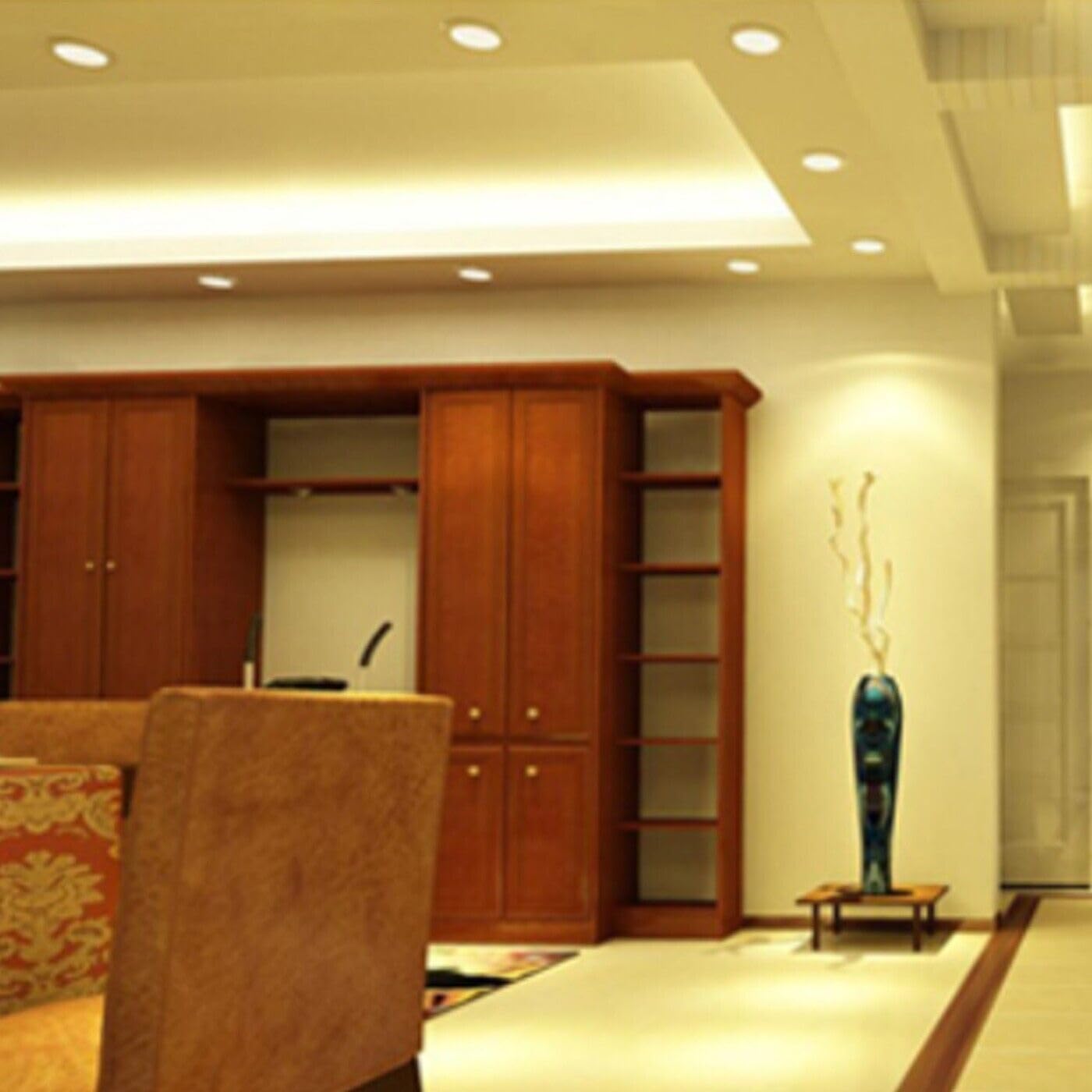 Bright Square LED Panel Light Cool White for Any Space ~5985