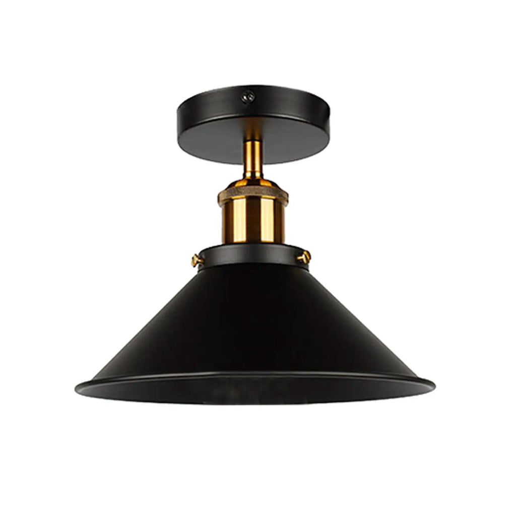 Rustic Industrial Black Metal Wall Sconce Light Fixture for Home Office Cafe