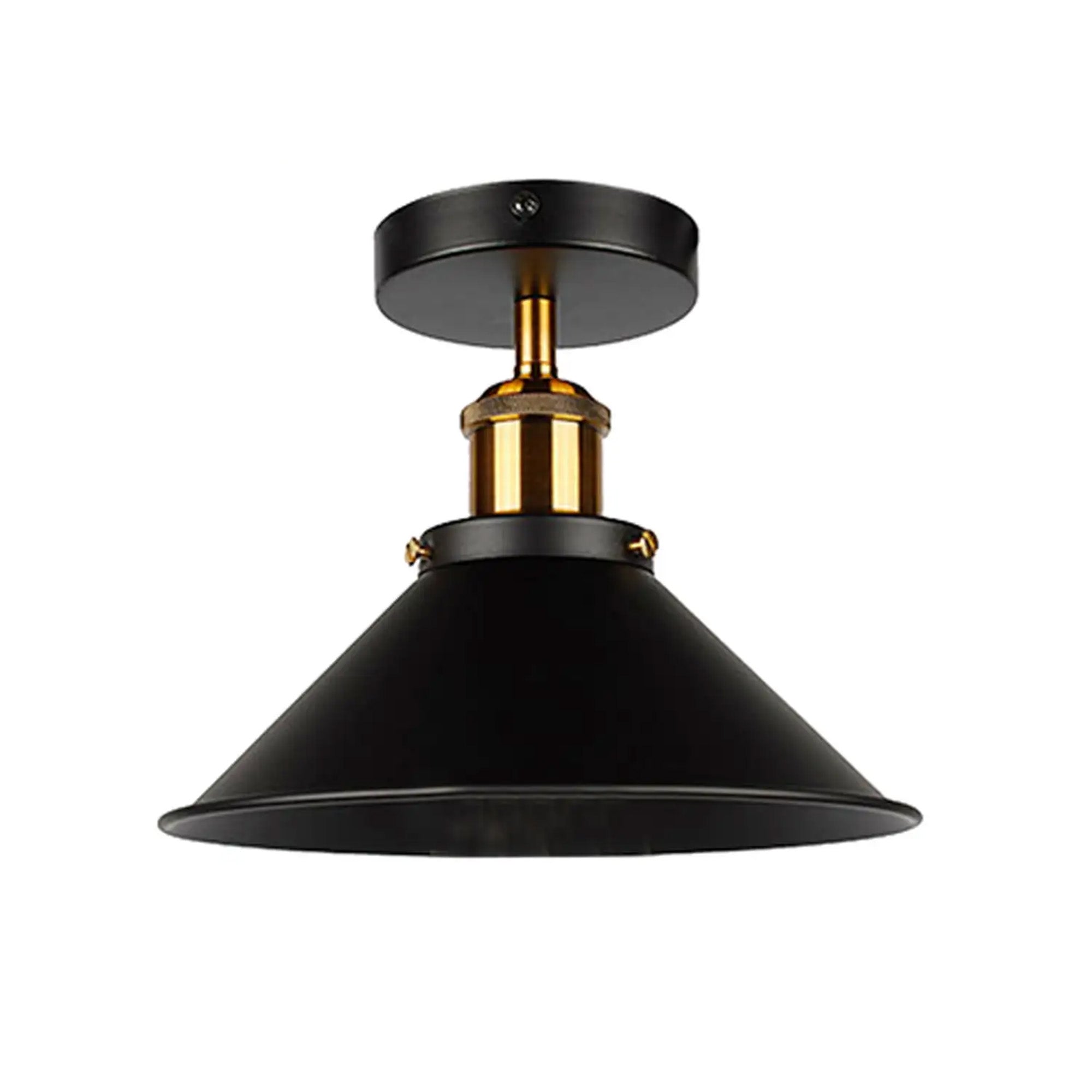 Rustic Industrial Black Metal Wall Sconce Light Fixture for Home Office Cafe