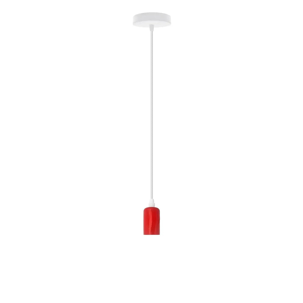 Industrial E27 Colourful Suspended Pendant Light Fitting Home Kit