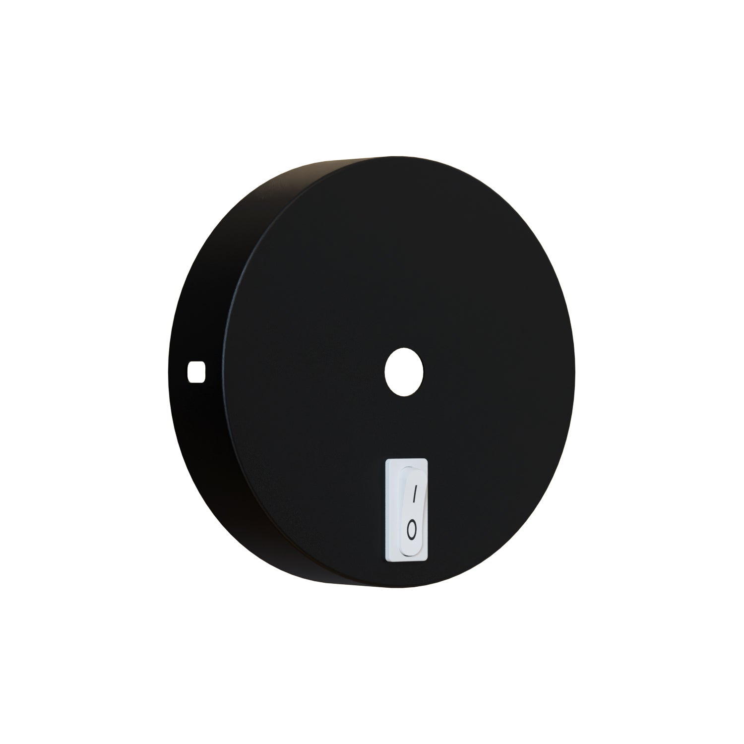 Single Point Drop Metal Ceiling Rose with Integrated Switch for Wall Lights
