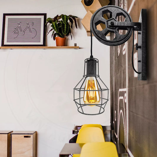 Industrial Vintage Retro Iron Shade E27 Wall Ceiling Light