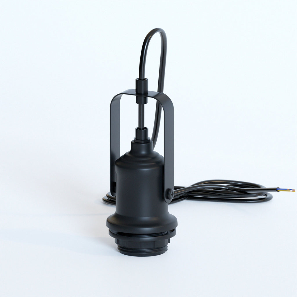 Modern Minimalist E27 Pendant Light Fitting Holder with Adjustable Cable