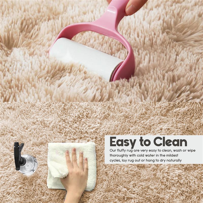 Soft Fluffy Microfiber Non-Slip Doormat: Absorbent Washable Indoor Outdoor Mat
