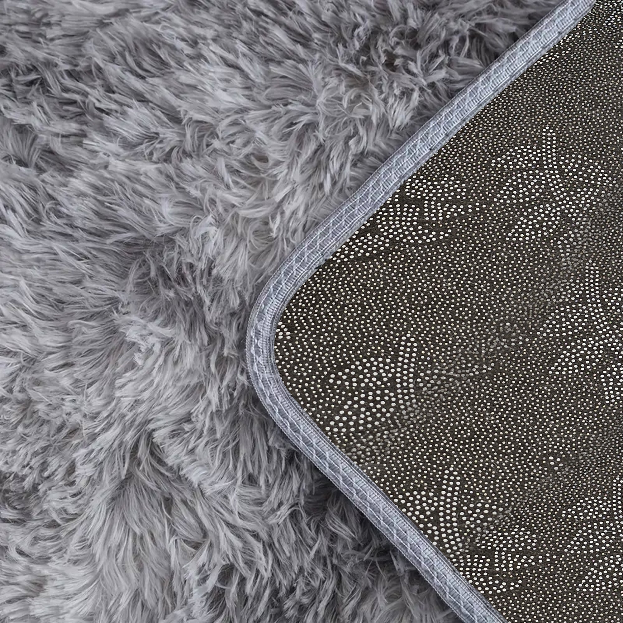 Soft Fluffy Microfiber Non-Slip Doormat: Absorbent Washable Indoor Outdoor Mat