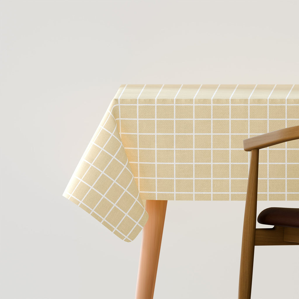 Durable Rectangular Polyester Fabric Tablecloth: Washable, Oil-Proof, Stain-Resistant Table Cover