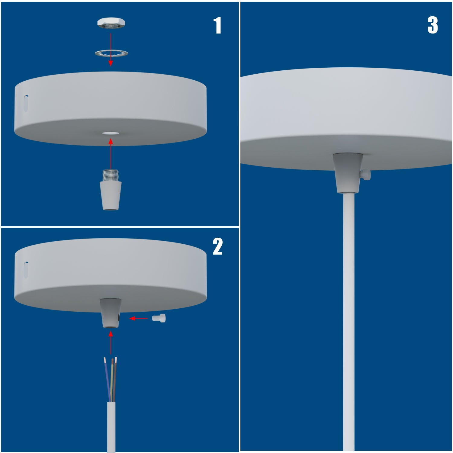 5 Pack Strain Reliefs M10 Cord Grips Clamps for Lights - 6046