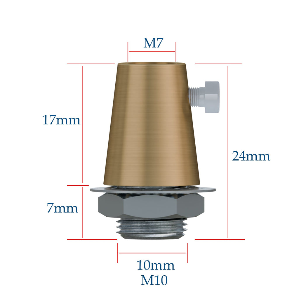 5 Pack Strain Reliefs M10 Cord Grips Clamps for Lights - 6046