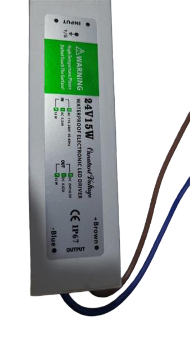 IP67 Waterproof DC 24V 15W LED Driver Constant Voltage Power Supply Transformer